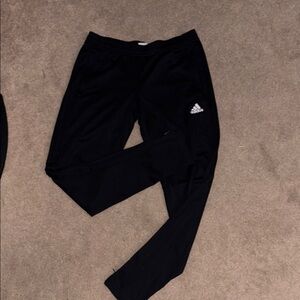 Adidas Black Track Pants Sleek Tapered Fit